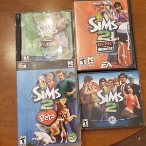 Sims 2 and 3 expansion packs